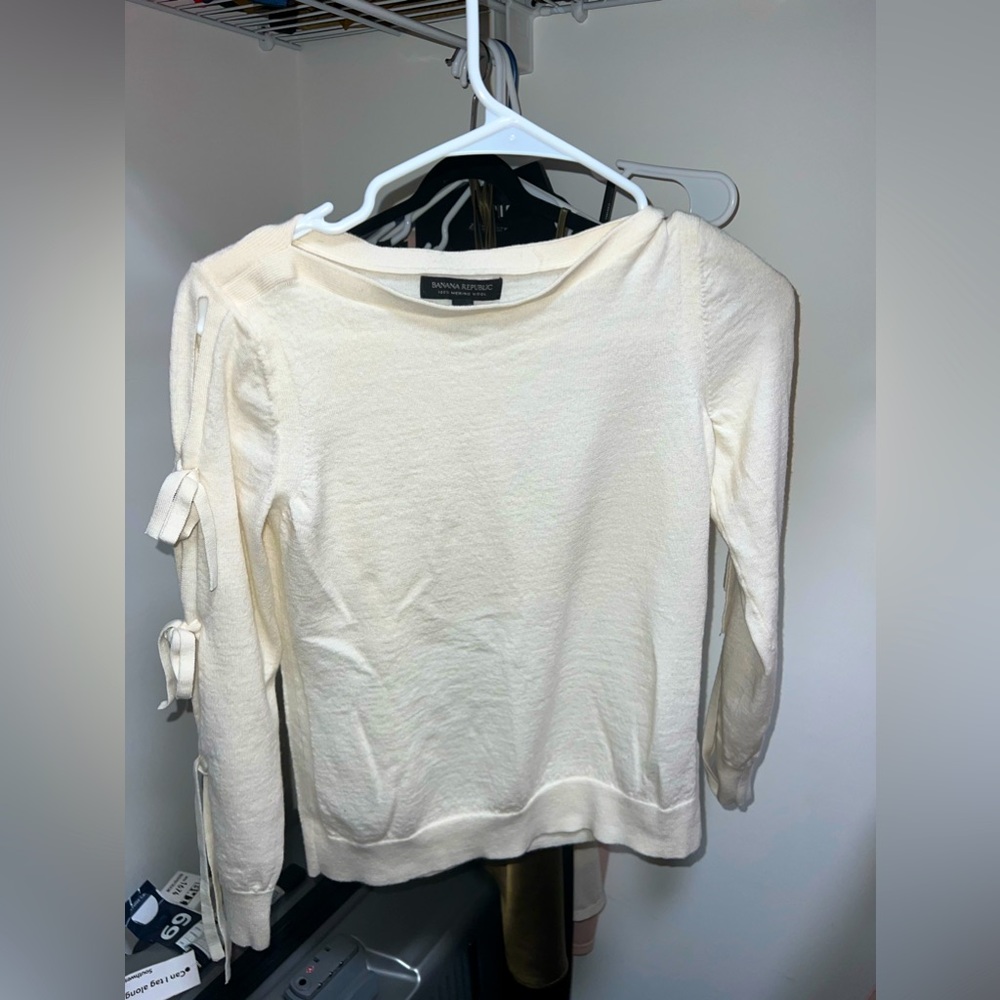 Banana Republic Tie Sleeve Sweater